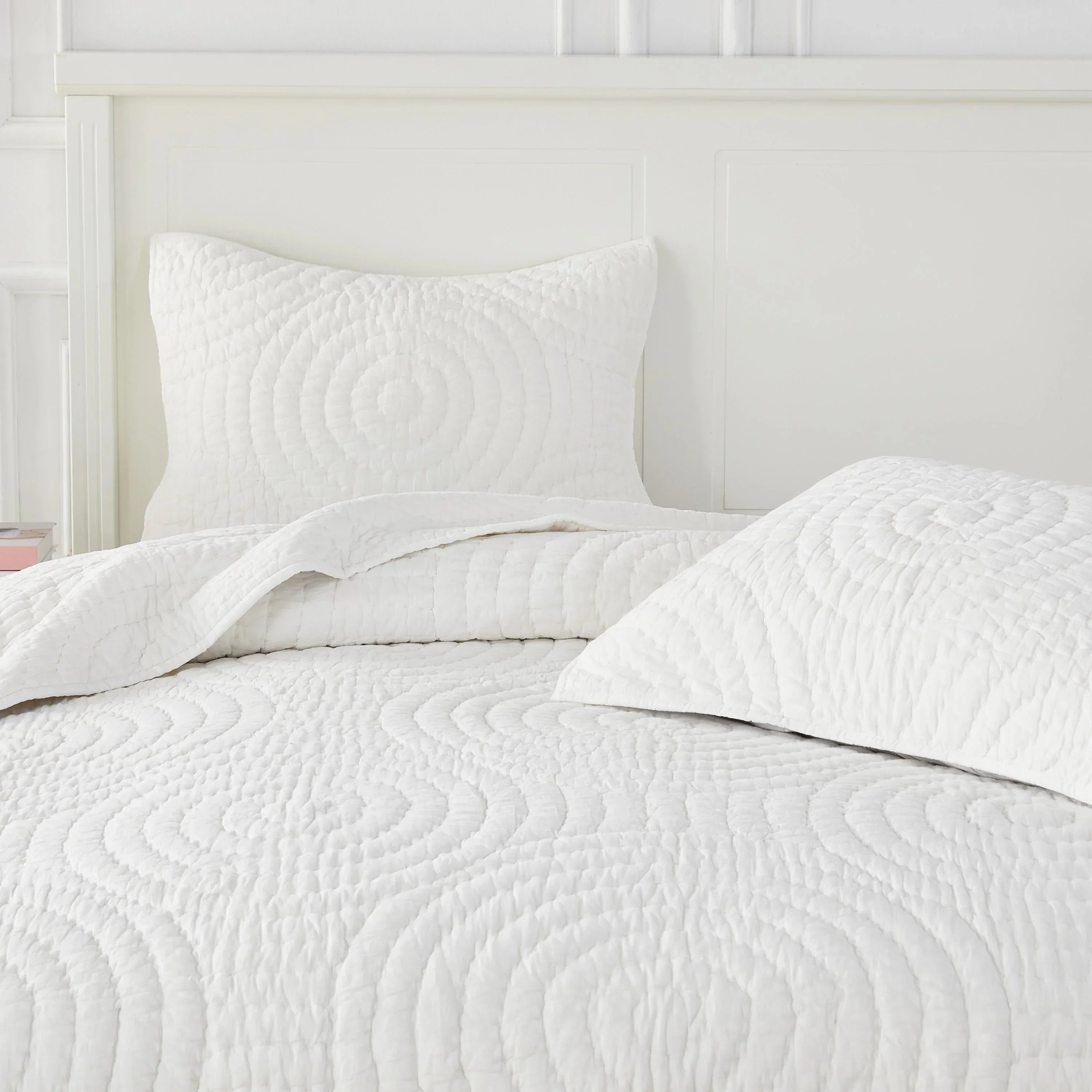 Halo Cotton Voile Hand Stitched Quilt Set Mélange Home