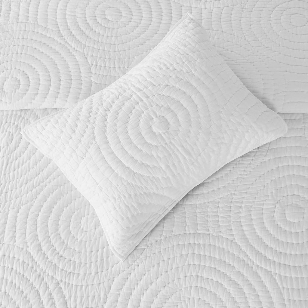 Halo Cotton Voile Hand Stitched Quilt Set Mélange Home