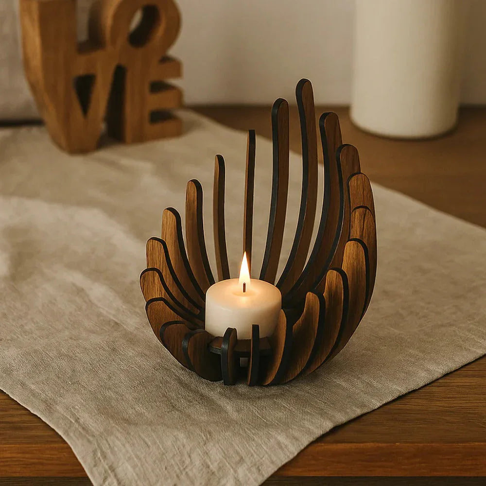 Hand Assembled for Lotus Candle Holder Centerpiece - No Assembly Required, Modern Minimalist Tealight Holder, Elegant Table Decor for Wedding, Home, Christmas, Mother's Day - Decoration for Dining Table, Living Room, Office, House Of Avana