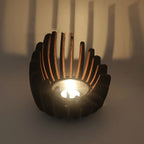 Hand Assembled for Lotus Candle Holder Centerpiece - No Assembly Required, Modern Minimalist Tealight Holder, Elegant Table Decor for Wedding, Home, Christmas, Mother's Day - Decoration for Dining Table, Living Room, Office, House Of Avana