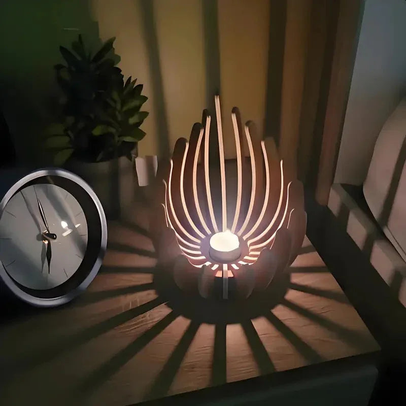 Hand Assembled for Lotus Candle Holder Centerpiece - No Assembly Required, Modern Minimalist Tealight Holder, Elegant Table Decor for Wedding, Home, Christmas, Mother's Day - Decoration for Dining Table, Living Room, Office, House Of Avana