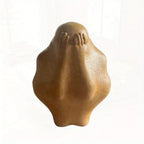 Brown hand-carved wood figure trapped in glass, unique decor - House of Avana