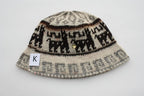 Hand Crochet Roll Up Rustic Alpaca Hat