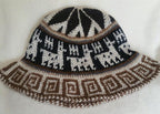 Hand Crochet Roll Up Rustic Alpaca Hat