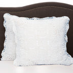 Hand Made Crochet Cotton Pillow Sham Pairs Mélange Home