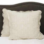Hand Made Crochet Cotton Pillow Sham Pairs Mélange Home