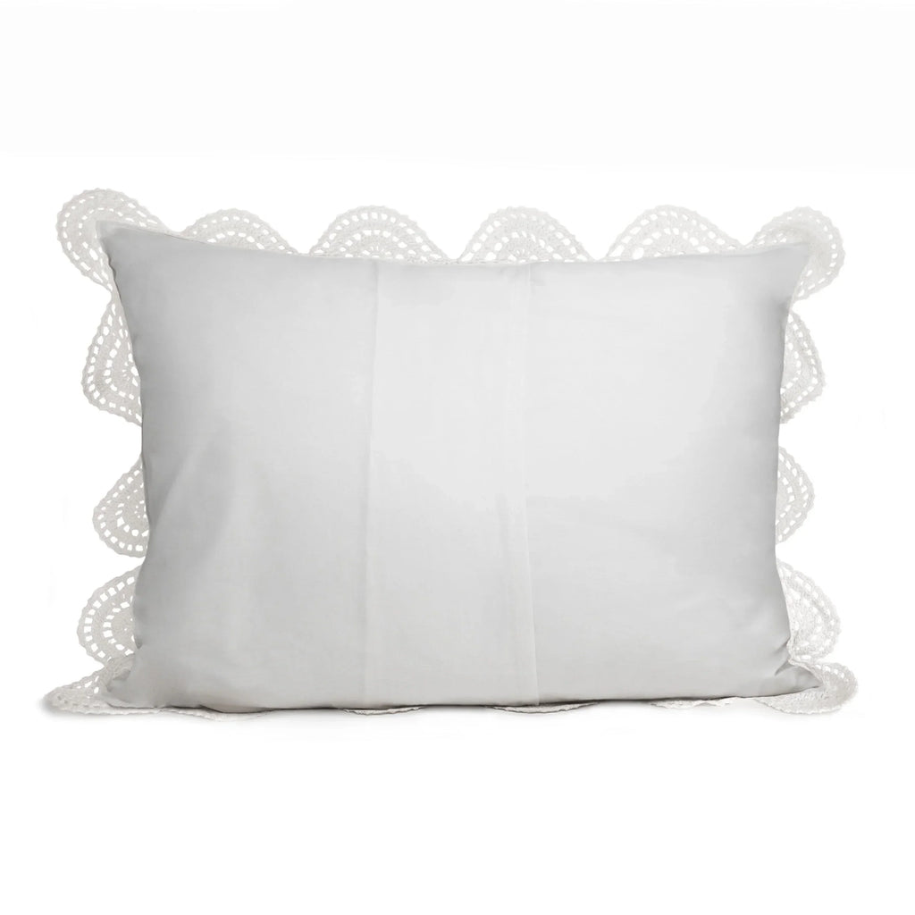 Hand Made Crochet Cotton Pillow Sham Pairs Mélange Home