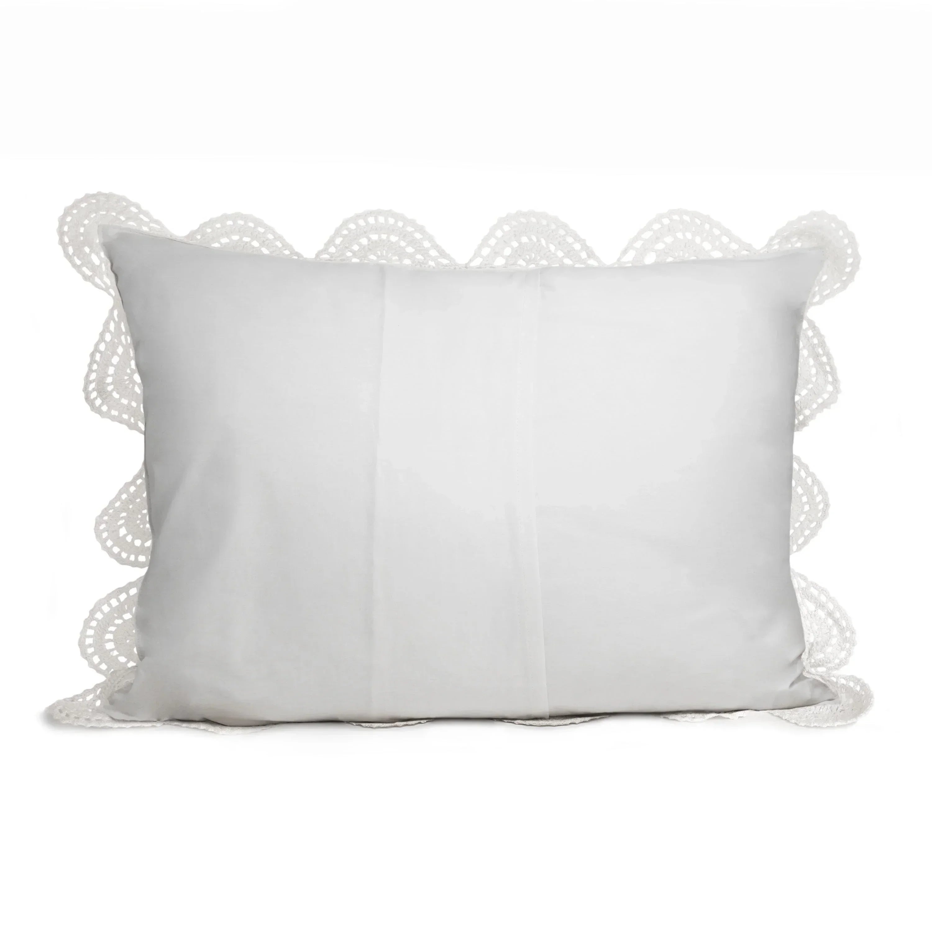 Hand Made Crochet Cotton Pillow Sham Pairs Mélange Home