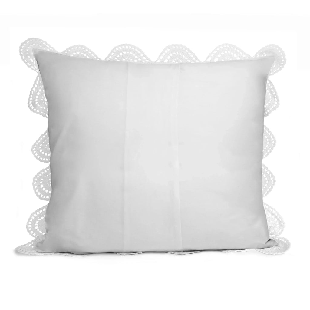 Hand Made Crochet Cotton Pillow Sham Pairs Mélange Home