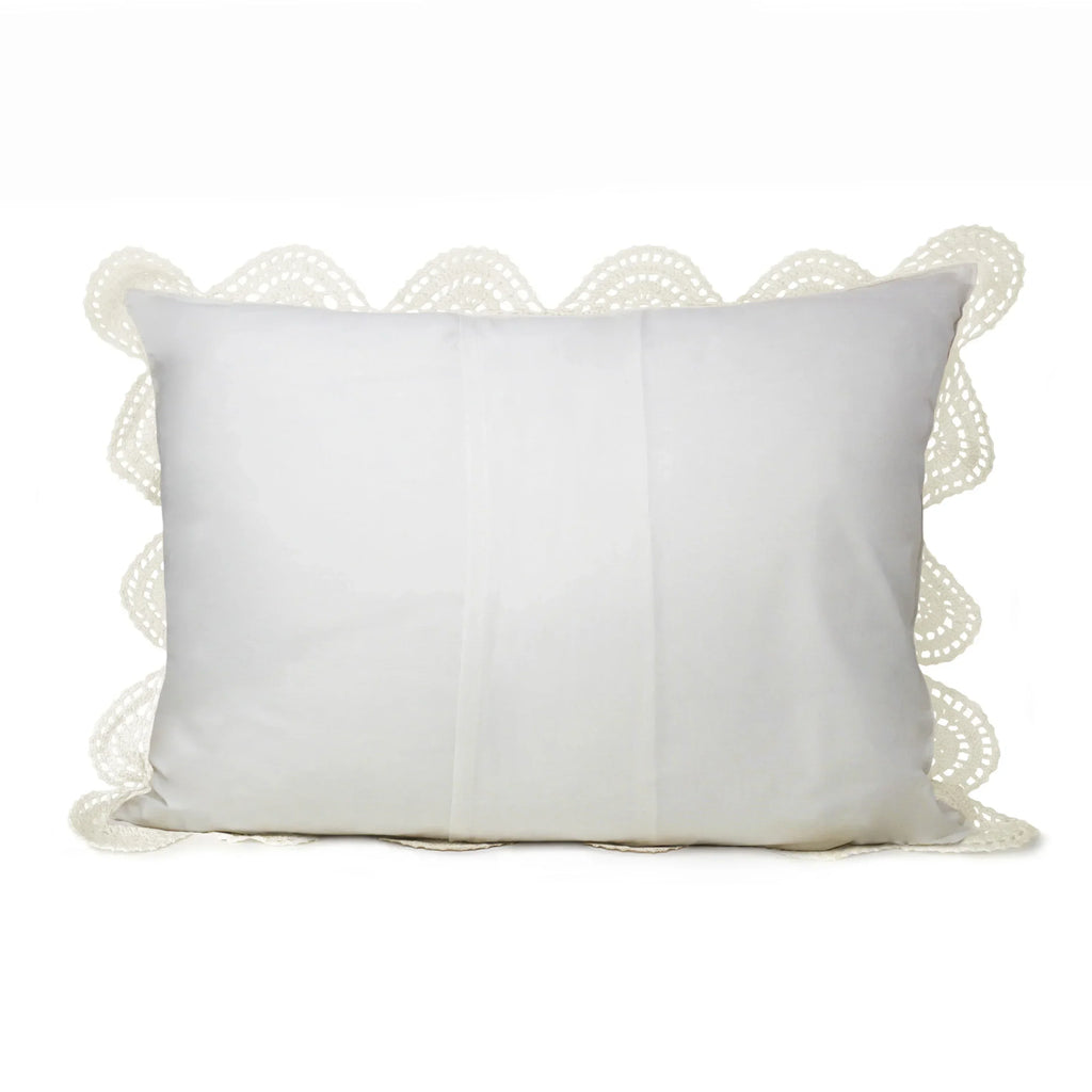 Hand Made Crochet Cotton Pillow Sham Pairs Mélange Home