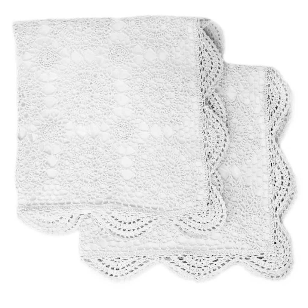 Hand Made Crochet Cotton Pillow Sham Pairs Mélange Home