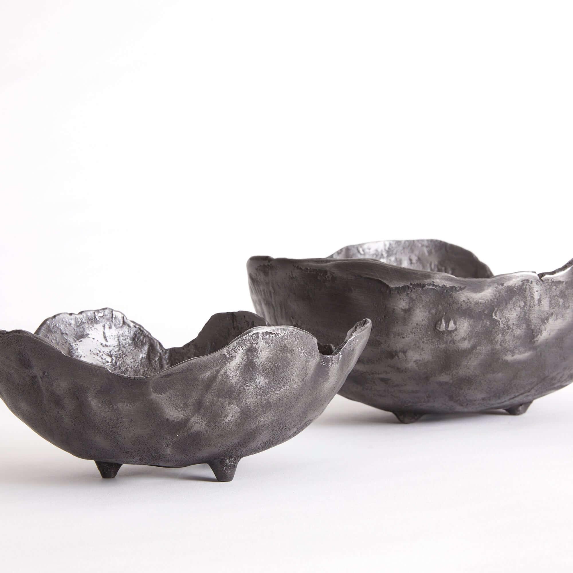 Hand-Sculpted Bronze Decorative Bowls (Set of 2) Vintage Shopper