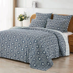 Hand Stitched Block Print Kantha Coverlets Mélange Home