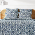 Hand Stitched Block Print Kantha Coverlets Mélange Home