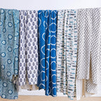 Hand Stitched Block Print Kantha Coverlets Mélange Home