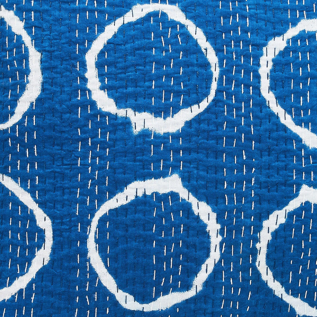 Hand Stitched Block Print Kantha Coverlets Mélange Home