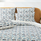 Hand Stitched Block Print Kantha Pillow Sham Pairs Mélange Home