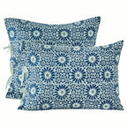 Hand Stitched Block Print Kantha Pillow Sham Pairs Mélange Home