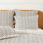Hand Stitched Block Print Kantha Pillow Sham Pairs Mélange Home
