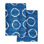 Hand Stitched Block Print Kantha Pillow Sham Pairs Mélange Home