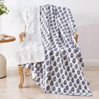 Hand Stitched Block Print Kantha Throws Mélange Home
