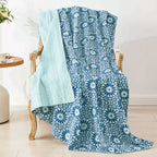 Hand Stitched Block Print Kantha Throws Mélange Home