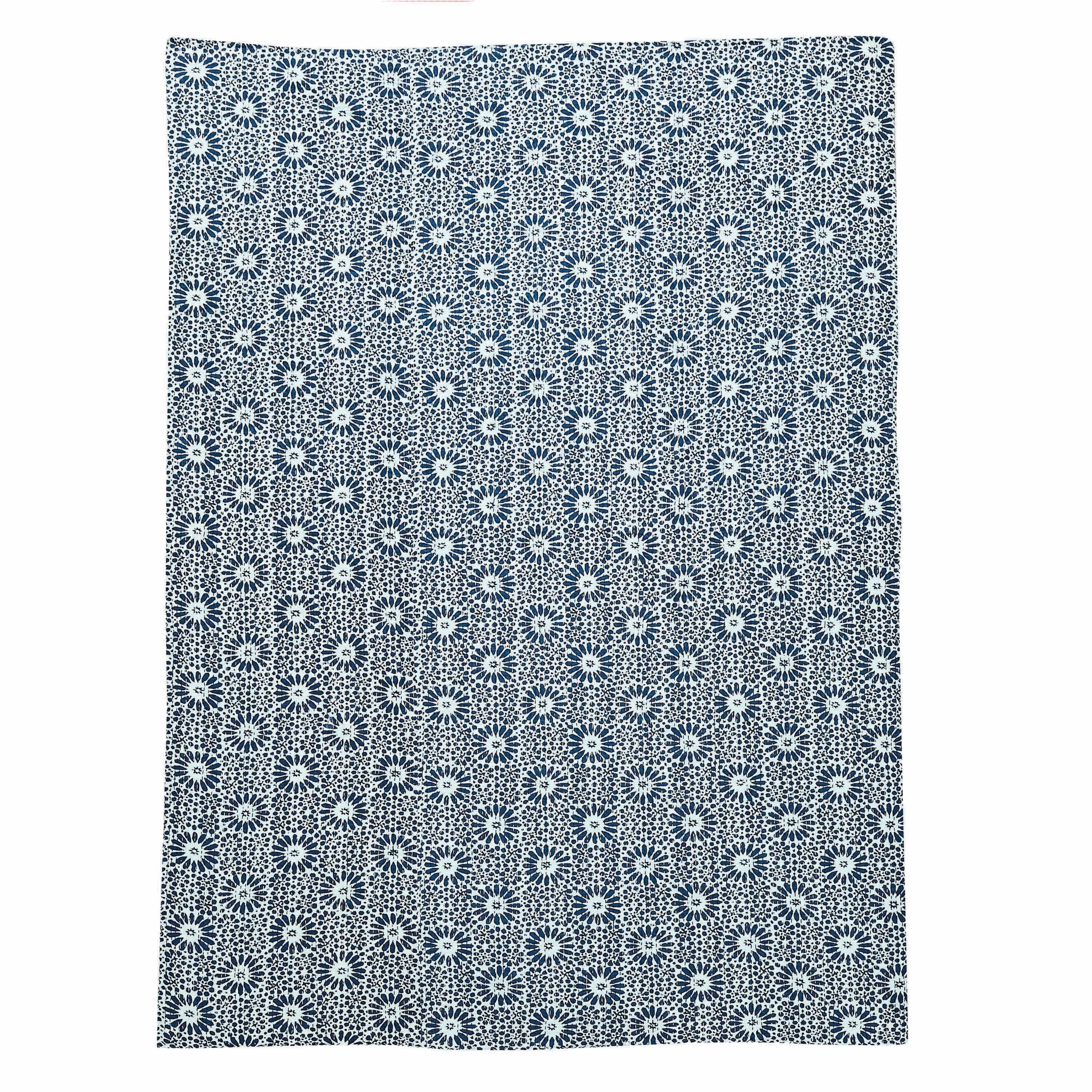 Hand Stitched Block Print Kantha Throws Mélange Home