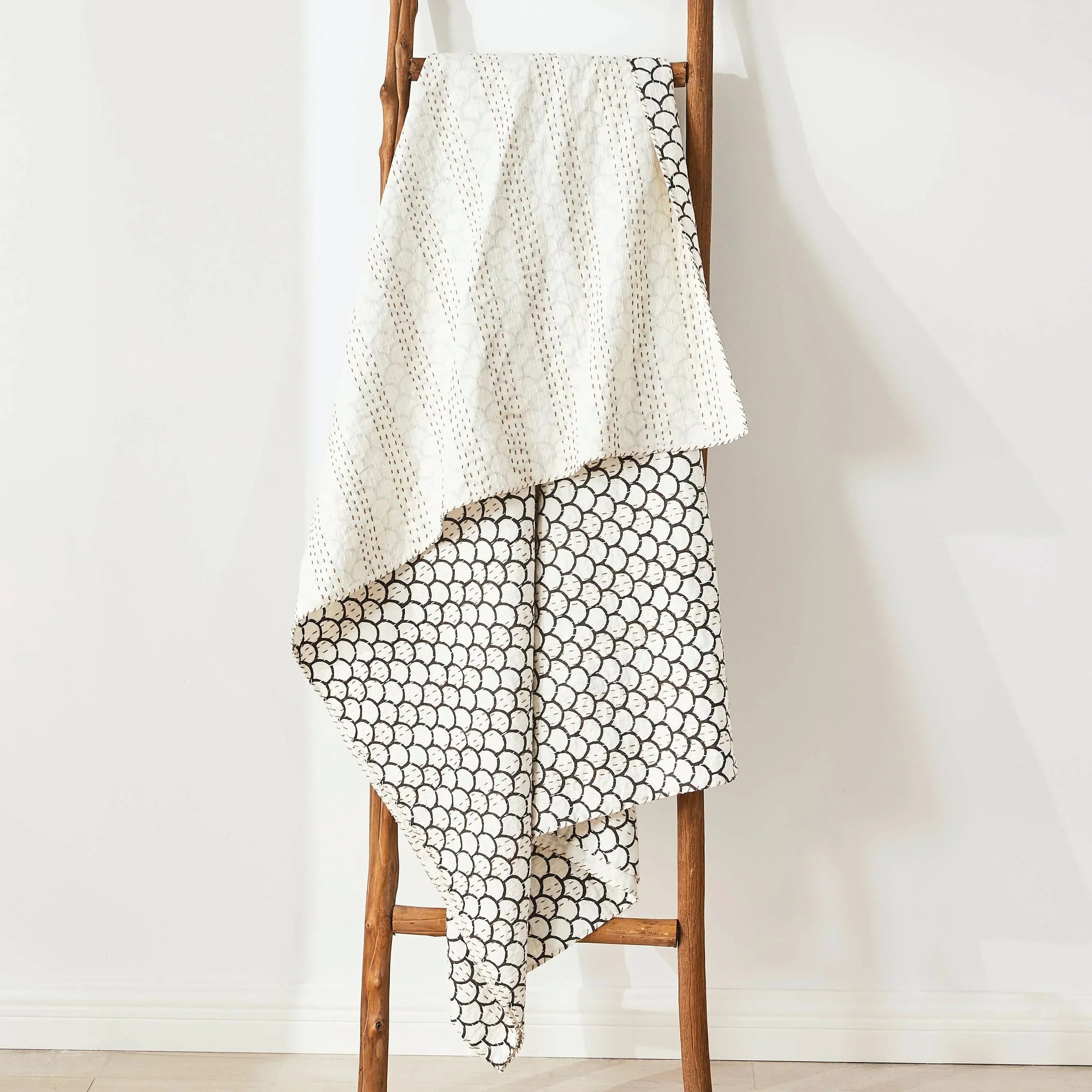 Hand Stitched Block Print Kantha Throws Mélange Home