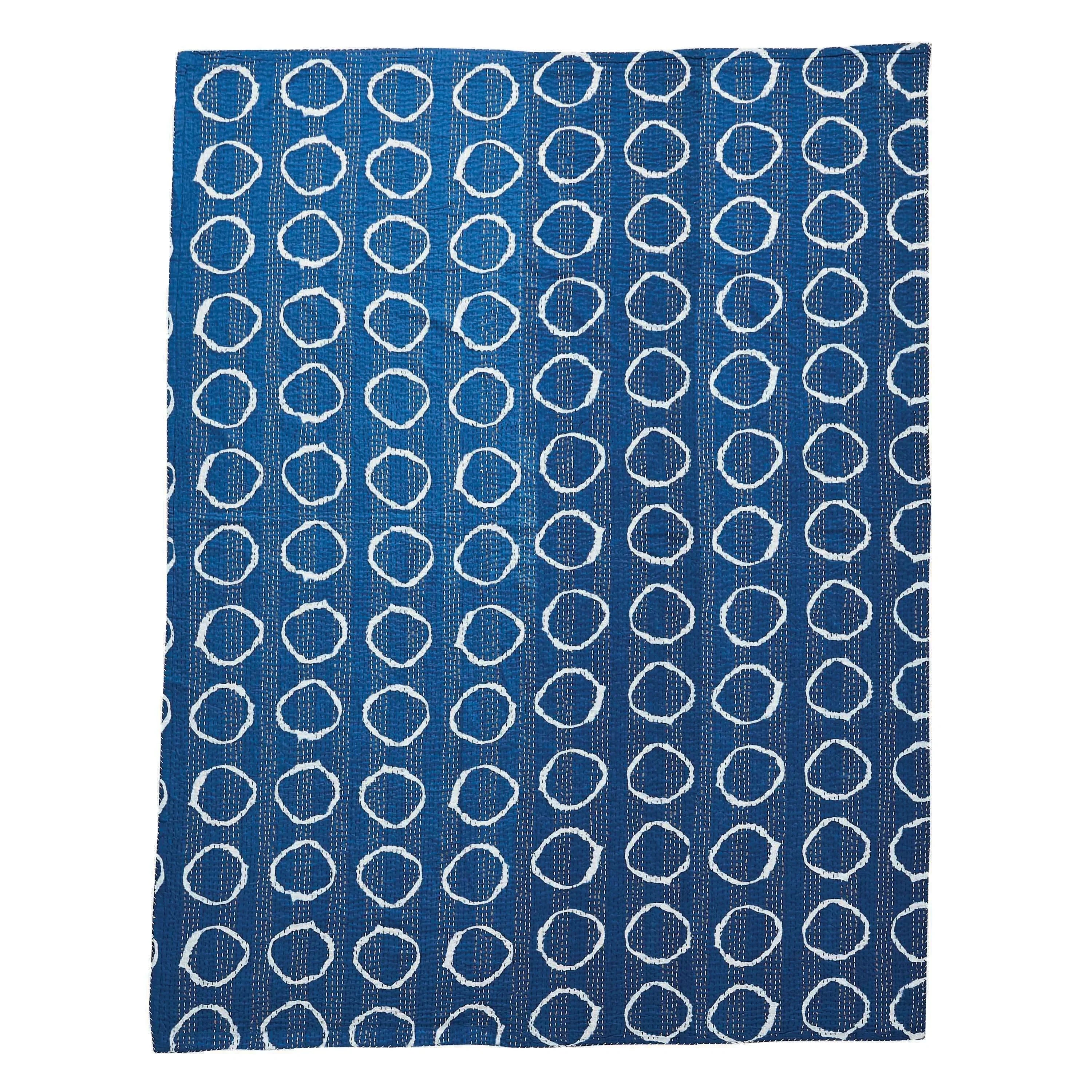 Hand Stitched Block Print Kantha Throws Mélange Home