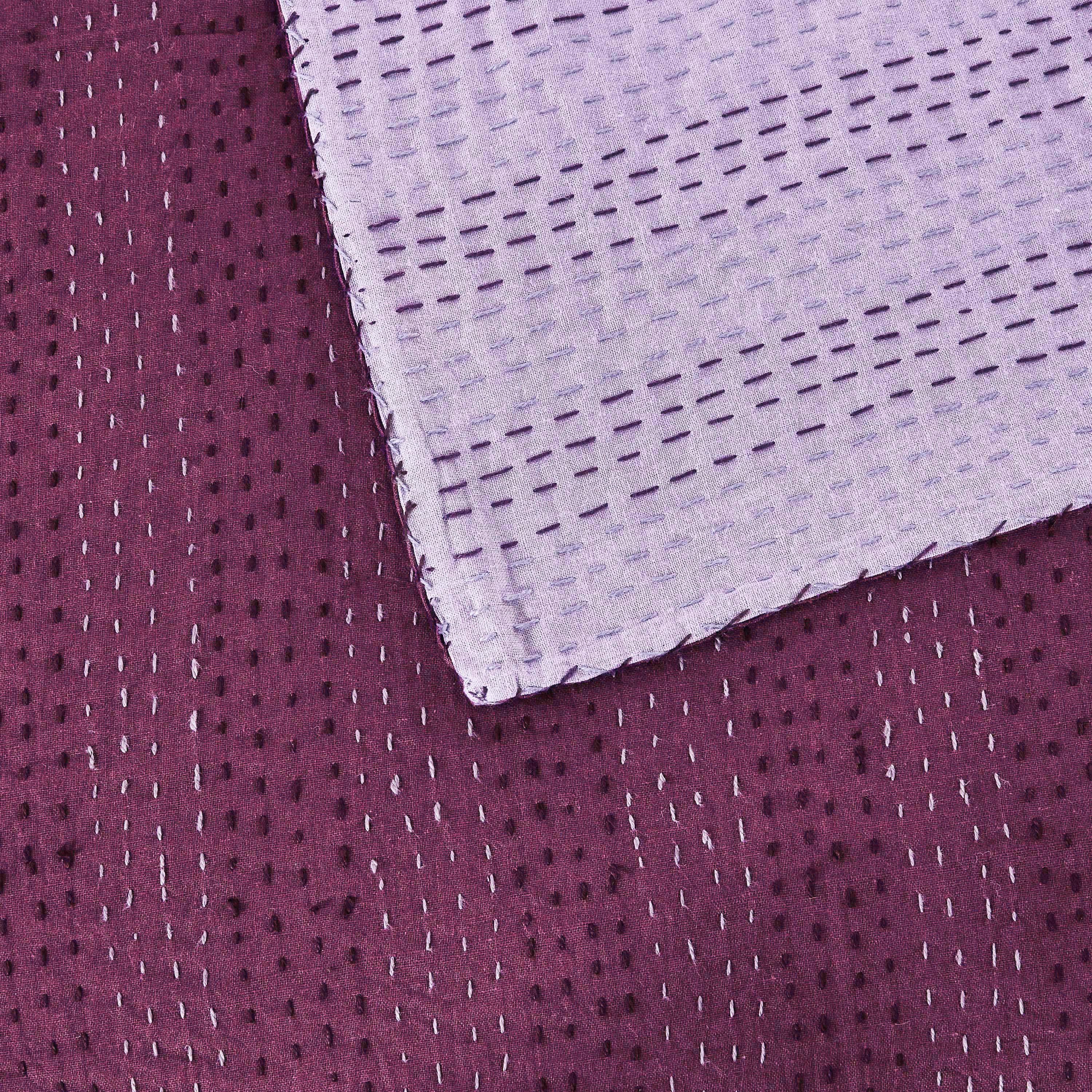 Hand Stitched Reversible Kantha Coverlets Mélange Home