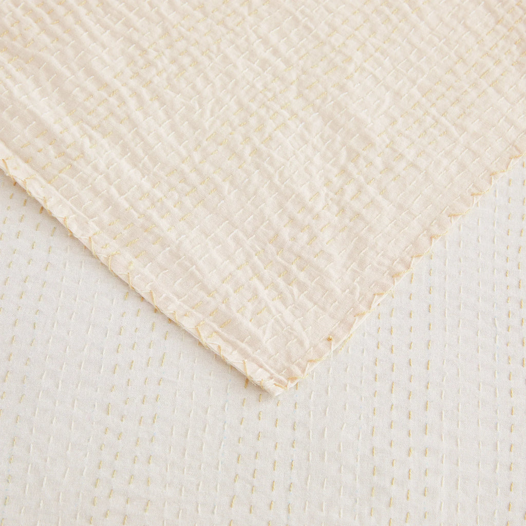 Hand Stitched Reversible Kantha Coverlets Mélange Home