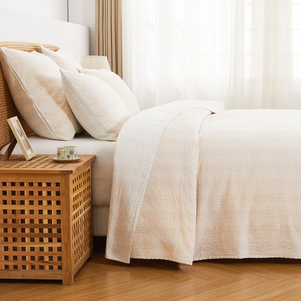 Hand Stitched Reversible Kantha Coverlets Mélange Home