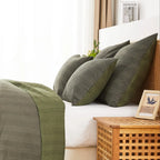Hand Stitched Reversible Kantha Pillow Sham Pairs Mélange Home