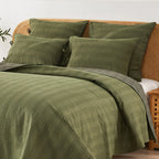 Hand Stitched Reversible Kantha Pillow Sham Pairs Mélange Home
