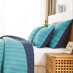 Hand Stitched Reversible Kantha Pillow Sham Pairs Mélange Home