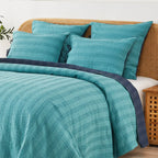 Hand Stitched Reversible Kantha Pillow Sham Pairs Mélange Home