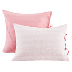 Hand Stitched Reversible Kantha Pillow Sham Pairs Mélange Home