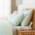 Hand Stitched Reversible Kantha Pillow Sham Pairs Mélange Home