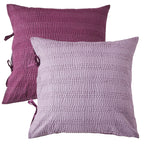 Hand Stitched Reversible Kantha Pillow Sham Pairs Mélange Home