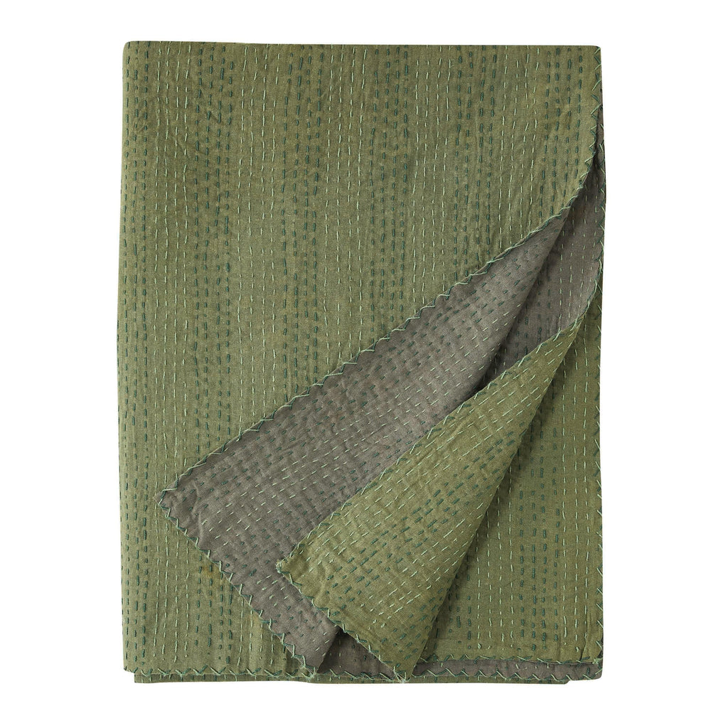 Hand Stitched Reversible Kantha Throws Mélange Home