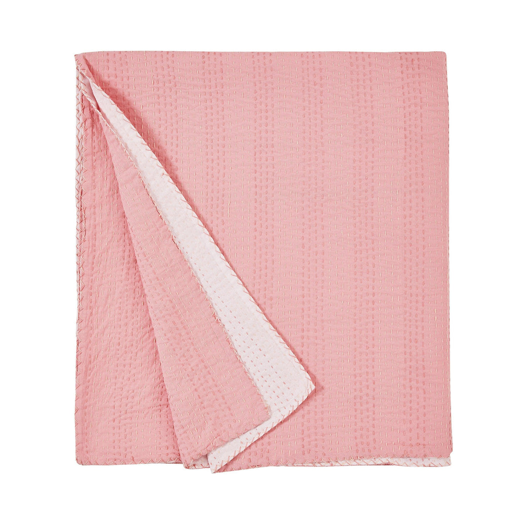 Hand Stitched Reversible Kantha Throws Mélange Home