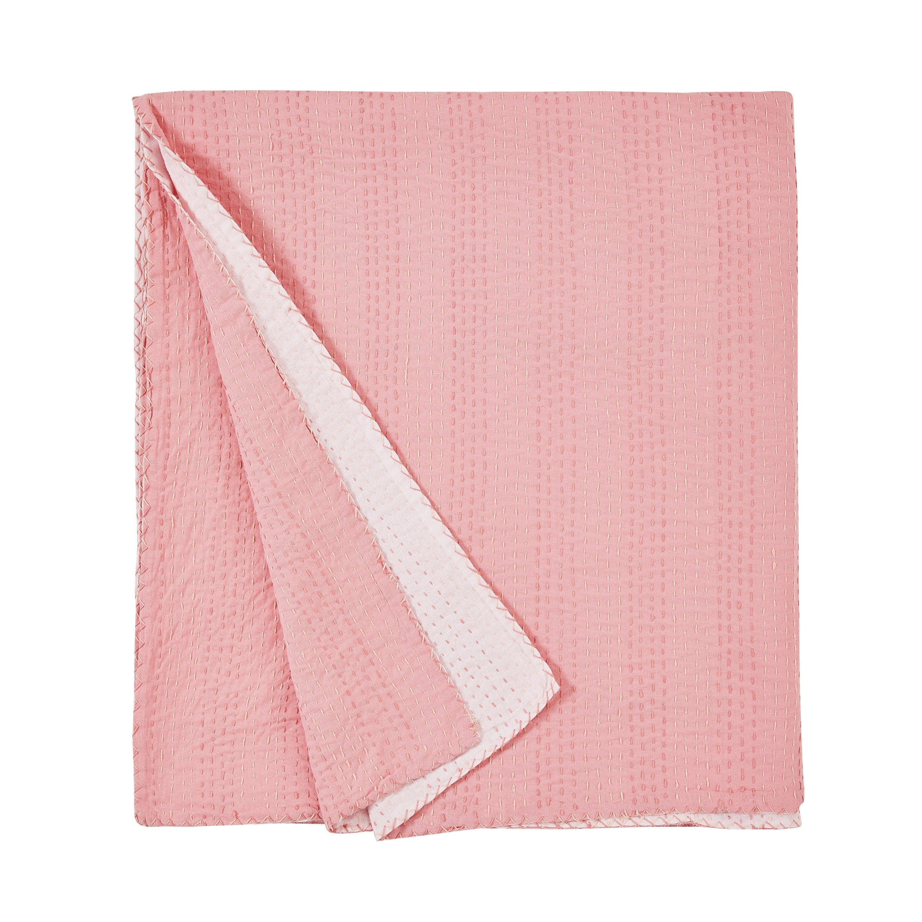 Hand Stitched Reversible Kantha Throws Mélange Home