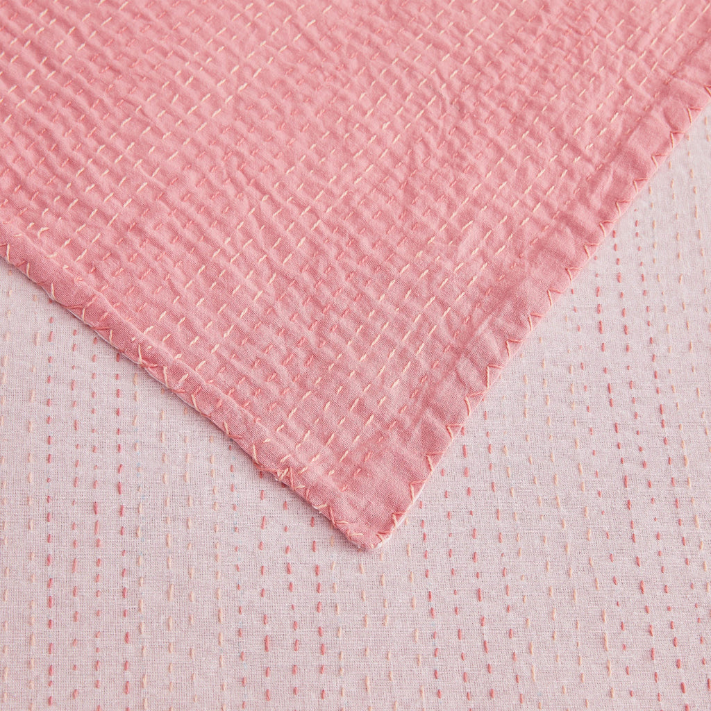 Hand Stitched Reversible Kantha Throws Mélange Home