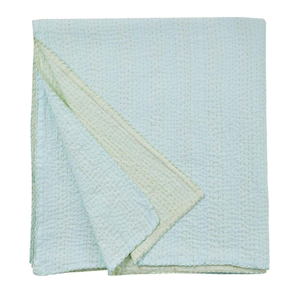 Hand Stitched Reversible Kantha Throws Mélange Home