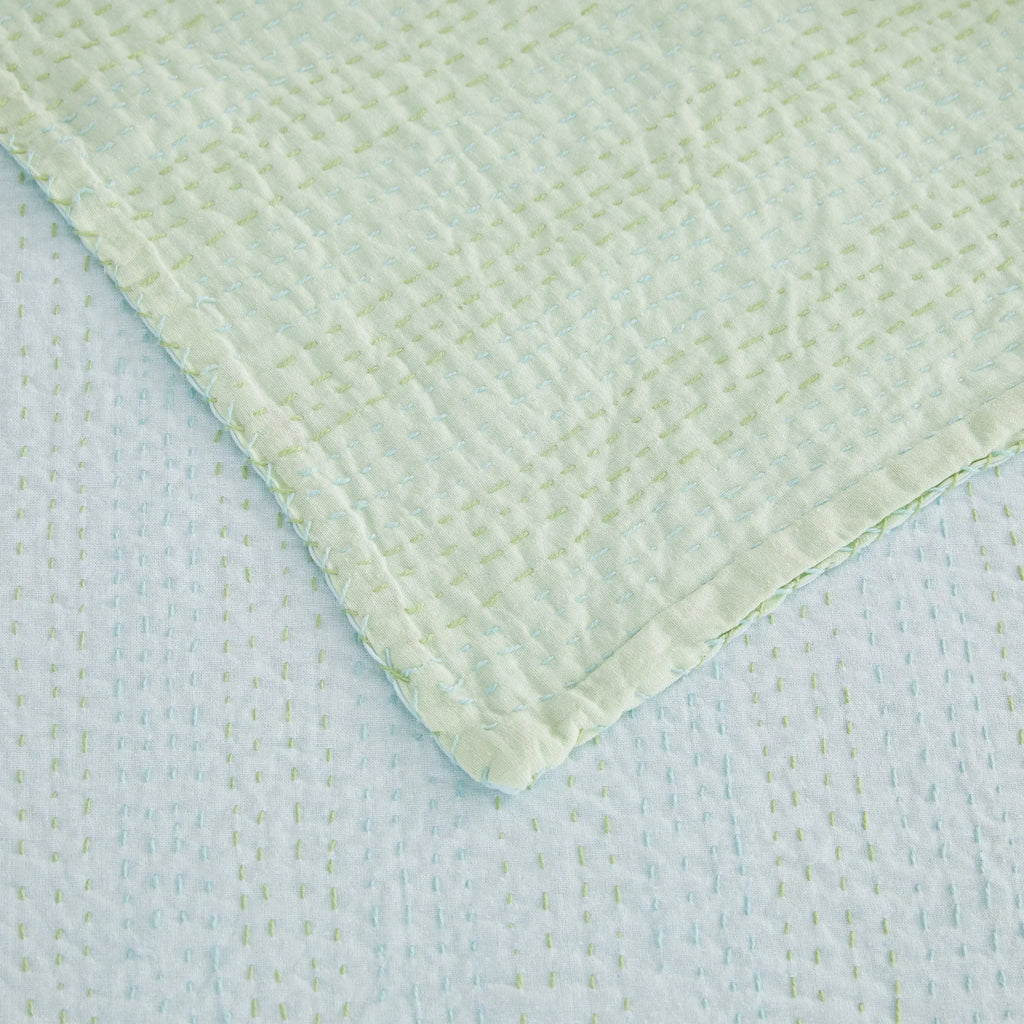 Hand Stitched Reversible Kantha Throws Mélange Home