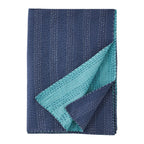 Hand Stitched Reversible Kantha Throws Mélange Home