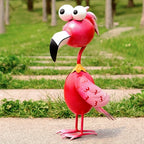 Red Metal Flamingo Sculpture - Handcrafted Love & Freedom Symbol, Durable Indoor/Outdoor Garden & Home Decor, No Electricity Needed, Multiple Poses Available, Vibrant Artistic Sculpture | Expressive Design, Flamingo Decor House Of Avana