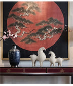 Handcrafted Resin Horse Sculpture, Abstract Art Ornament, Decorative accessory, Home Decor Accent for Living Room, Entryway, Study, Party Gift, No Electricity Needed House Of Avana