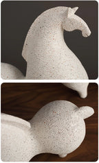 Handcrafted Resin Horse Sculpture, Abstract Art Ornament, Decorative accessory, Home Decor Accent for Living Room, Entryway, Study, Party Gift, No Electricity Needed House Of Avana