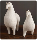 Handcrafted Resin Horse Sculpture, Abstract Art Ornament, Decorative accessory, Home Decor Accent for Living Room, Entryway, Study, Party Gift, No Electricity Needed House Of Avana